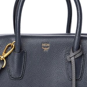 MCM Milla Calfskin Leather Tote
